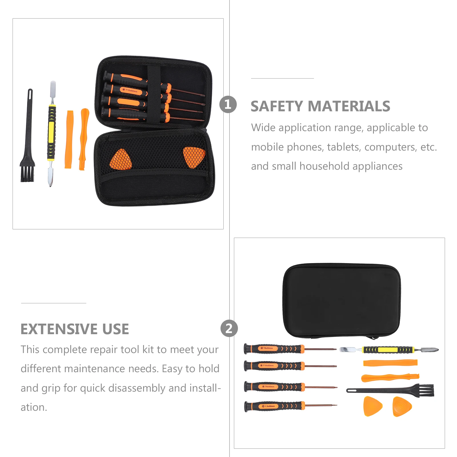 

1Set Multifunction Screwdriver Set Plastic Repair Tools Kit Magnetic Disassembly Tools for Phone Tablet Pc Electronics Repair