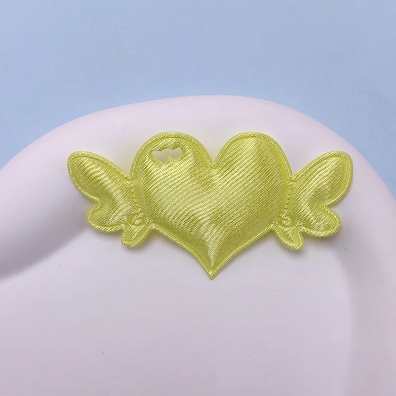 50 Stück 7*3,8CM Doppelseitige Herz-Engelsflügel-Applikationen für DIY Haarspangen-Zubehör, Kleidung, Kopfbedeckungen, Taschendekoration, Aufnäher – Detail 8