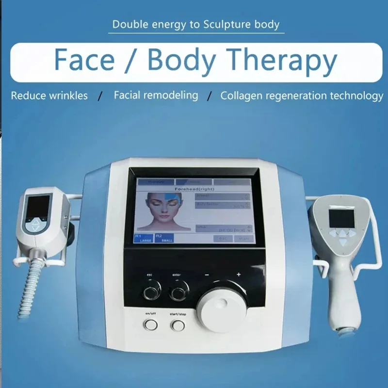 

New Exili Monopolar RF Face Skin Rejuvenation Ultra 2 IN 1 360 Body Contouring Cellulite Reduction Tightening Machine 5.0