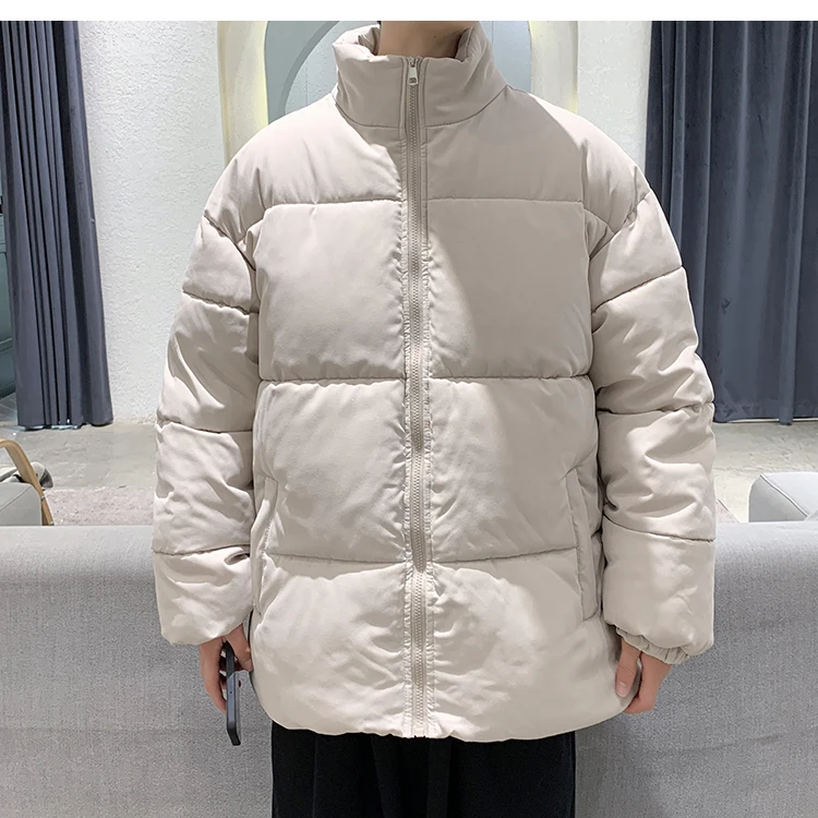 Men's Oversized Thick Jacket Cotton-Padded Coats Autumn Streetwear Parkas Solid Winter Warm Down Jacket Outwear Top 5XL Clothing