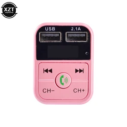 Kit de manos libres inalámbrico para coche, compatible con Bluetooth 5,0, transmisor FM, reproductor MP3 LCD, accesorios para coche, Cargador USB Dual, modulador FM