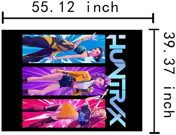 Hunter X Hunter Anime Blanket Throw Fleece Comforter Soft Decorative Manga Pop Culture Gift for Teens Students Bedroom
