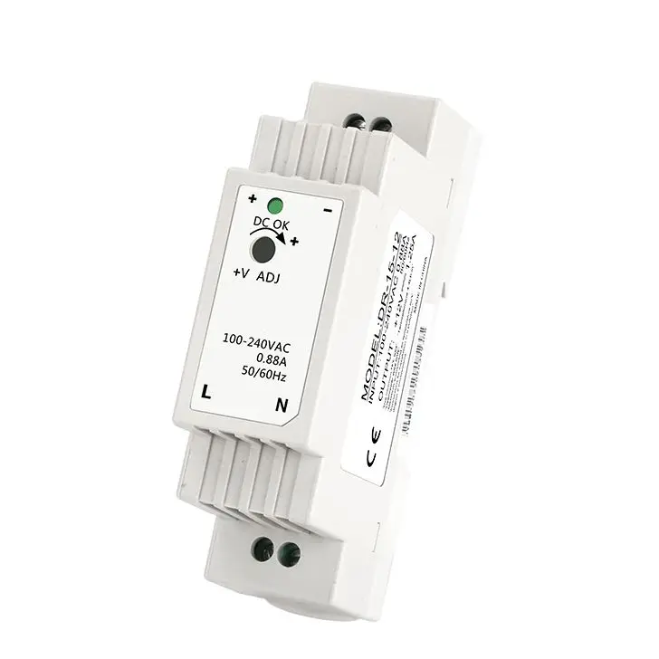 DR-15 DR-15-24V 0.63A / 12V 1.25A Industrial Din Rail Type Power Supply DR-15-24 DR-15-5 DR-15-12