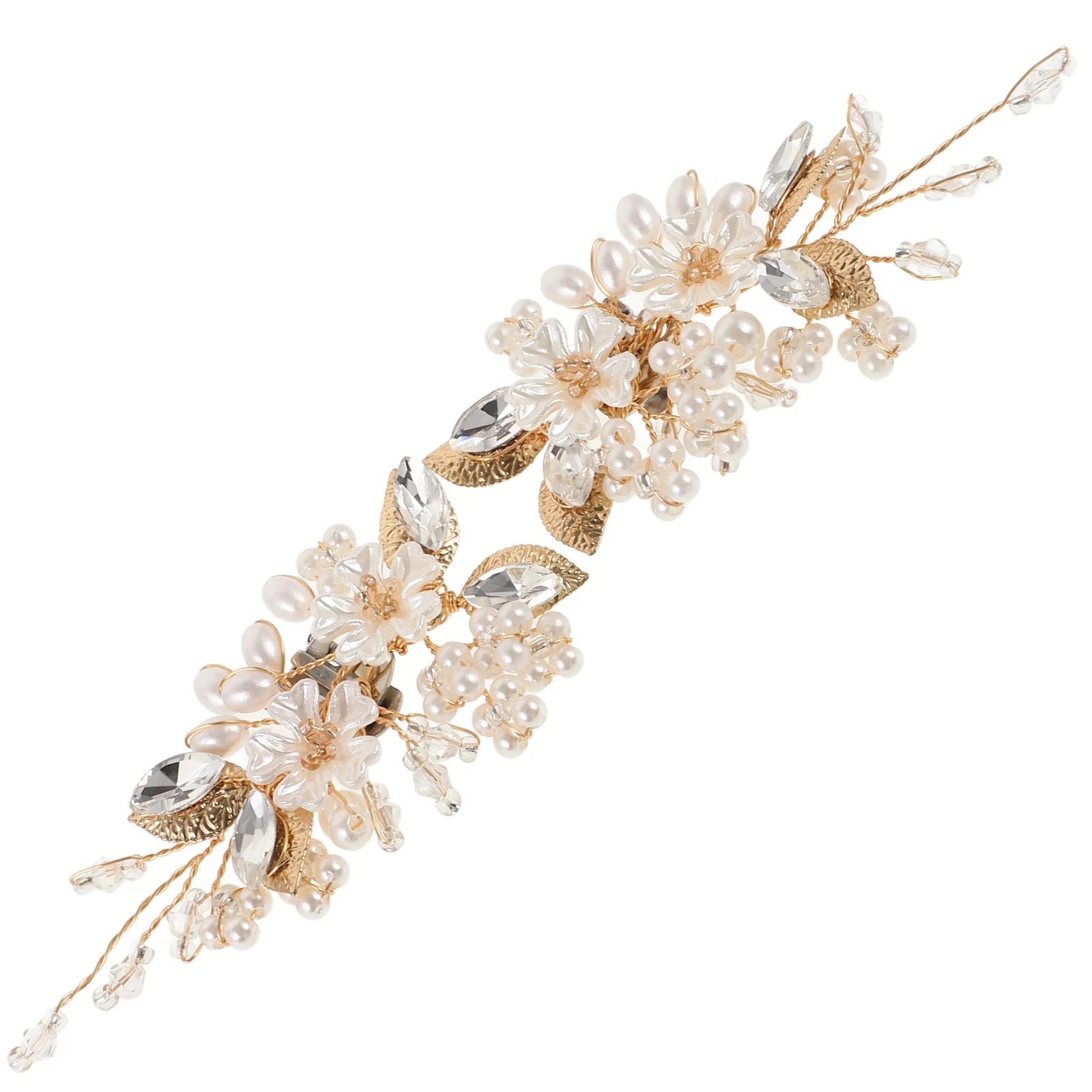 

2 Pcs Pearl Flower Jewelry Shoe Clips Accessories for Decorations Decorative Zinc Alloy Wedding Shoes Buckle Charms Bride