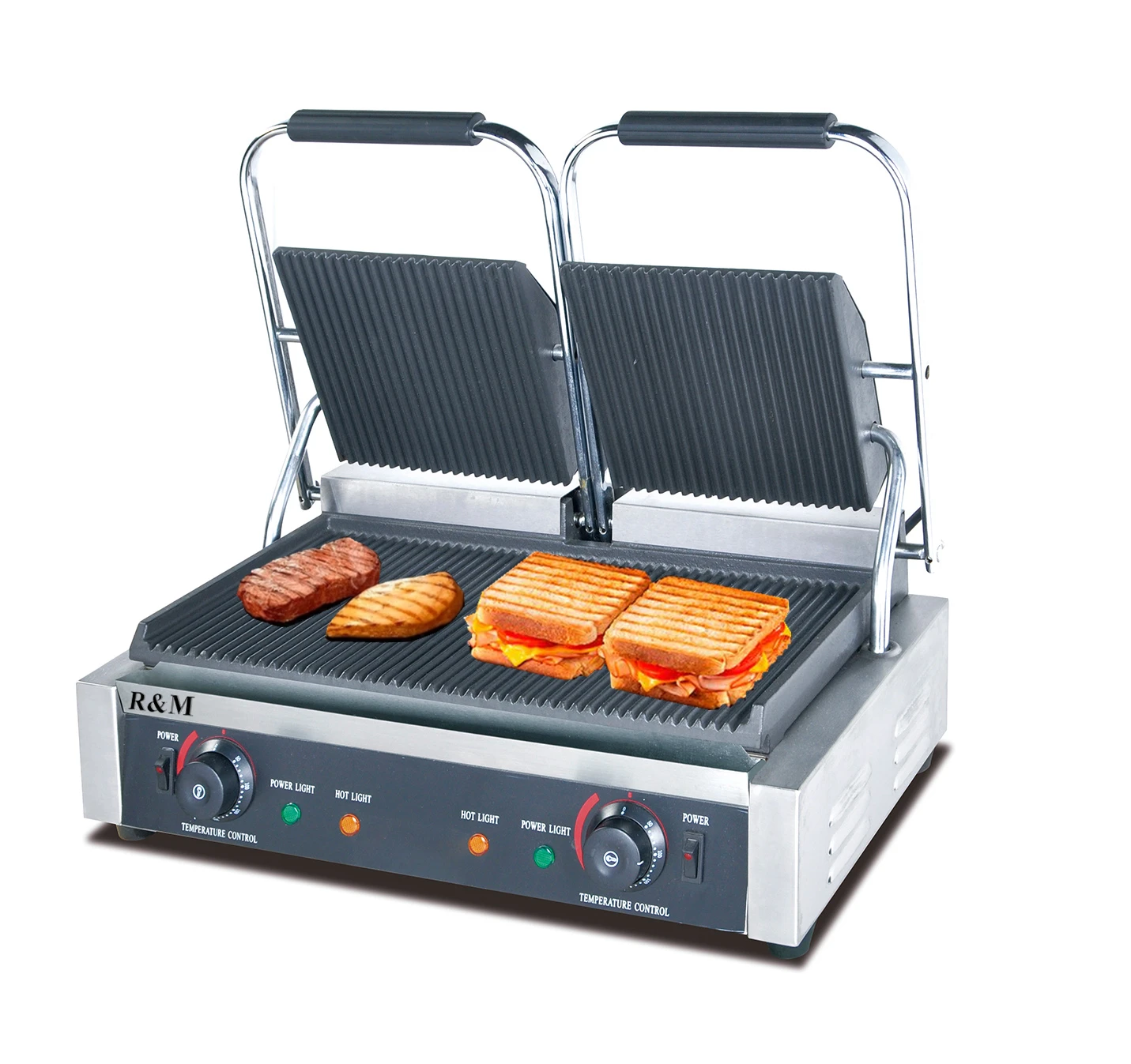 Professional automatic multi Double plate stainless steel multifunctional toasted sandwich maker 6 7 4 8 5 3 in 1 2 4 slices pan