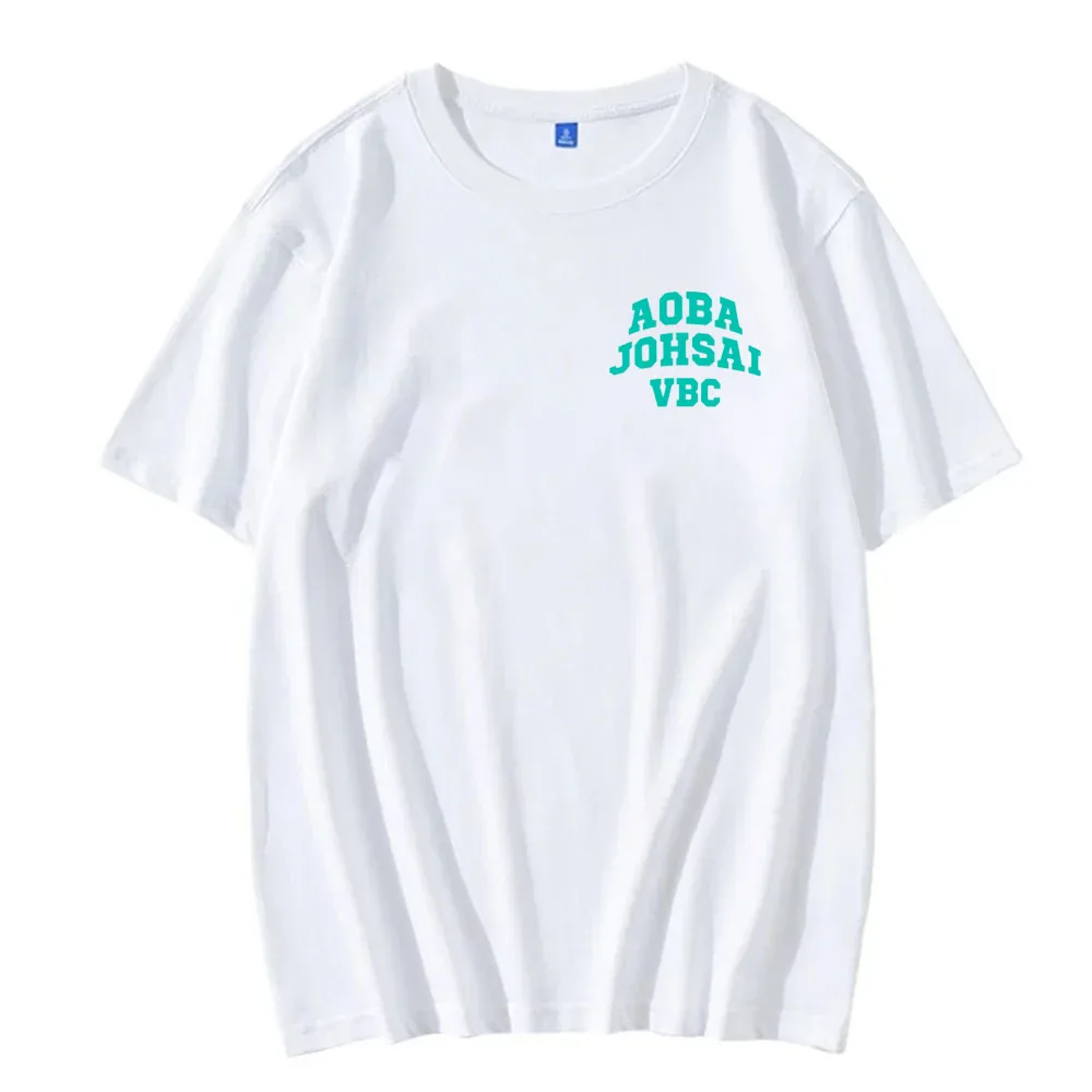 Camiseta de uniforme Haikyuu Aoba Johsai VBC para mujer, Tops Kawaii Unisex, camisetas gráficas de Karate de dibujos animados, ropa Harajuku, verano, nuevo