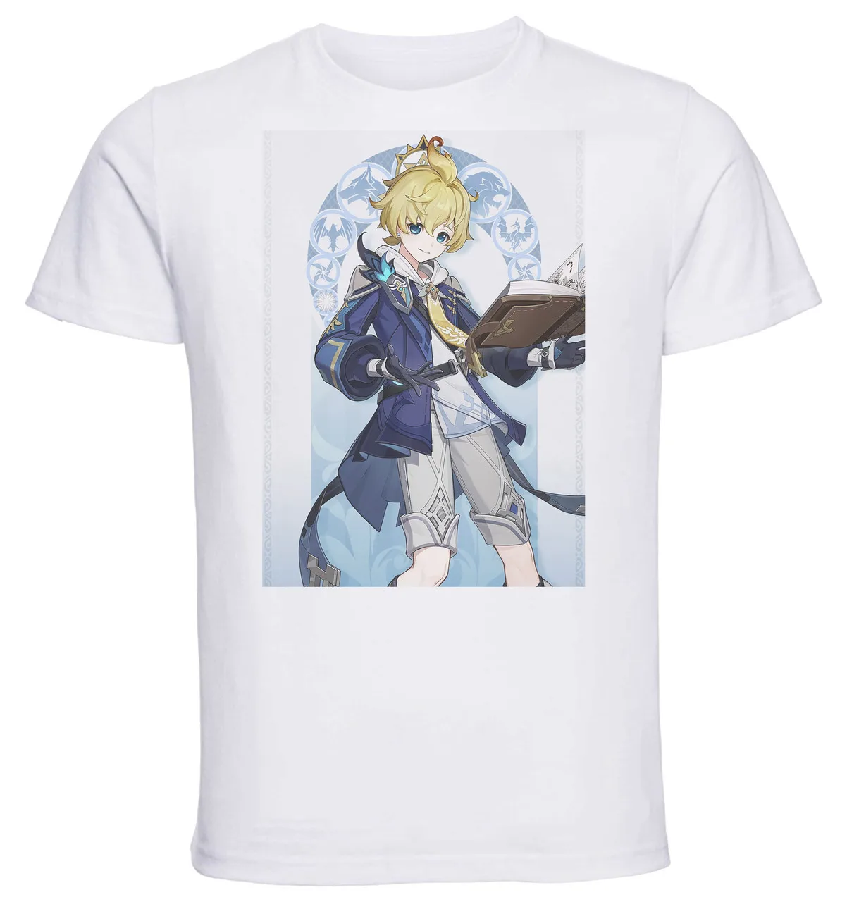 T-Shirt Unisex White Videogame - Genshin Impact - Mika