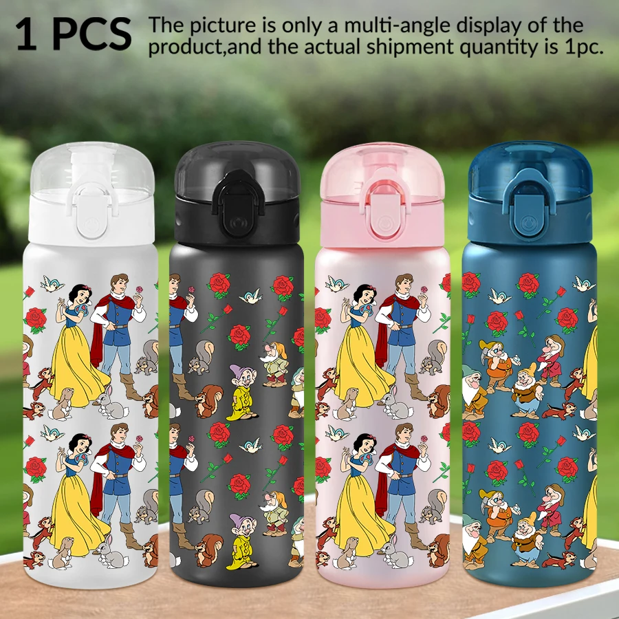

1Pc Disney Snow White Seven Dwarfs pattern 26oz plastic water bottle outdoor sports water cup birthday/homecoming gift
