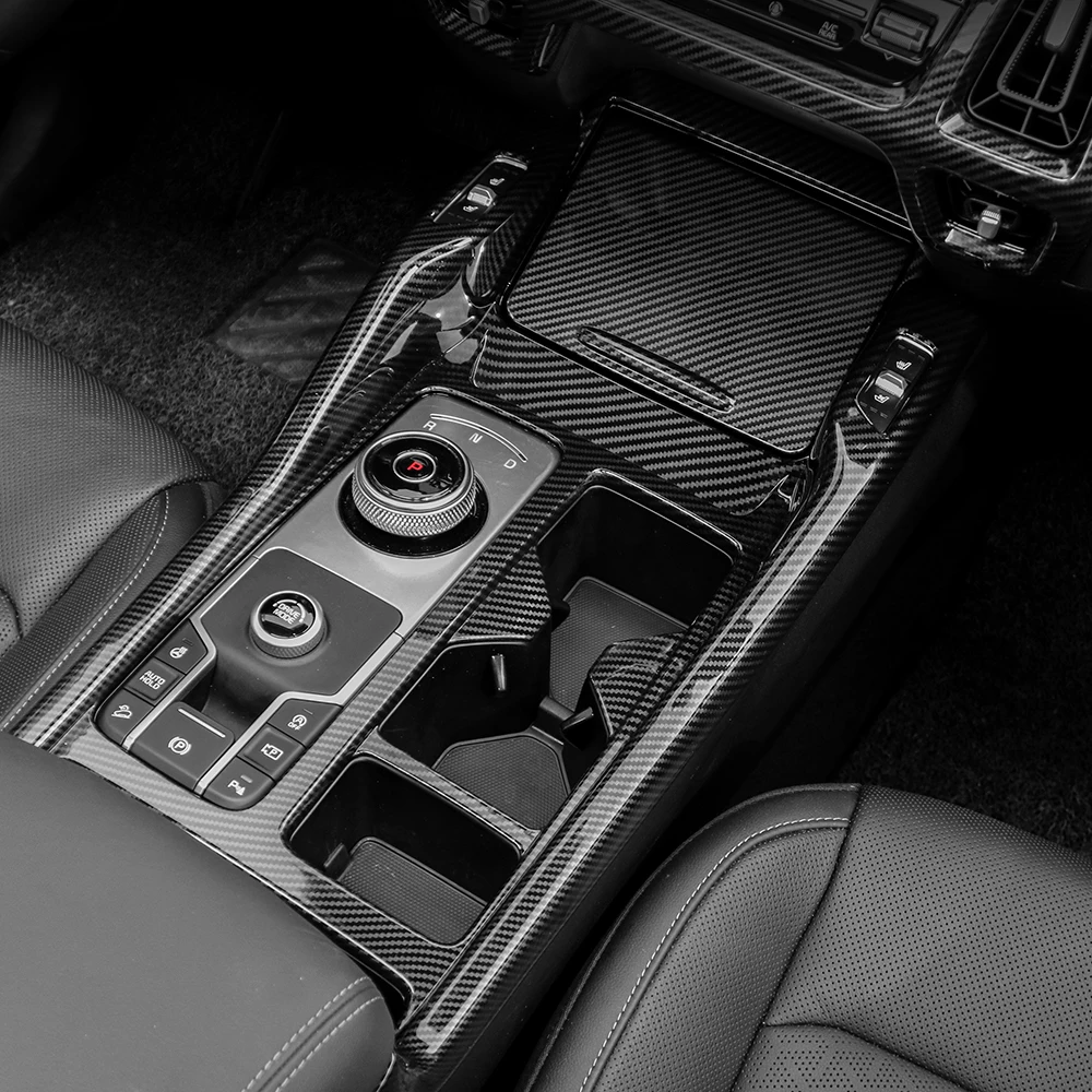 

Car Central Control Decor Gear Shift Panel Water Cup Frame Storage Box Cover LHD For Tuning KIA Sorento MQ4 2021-2025
