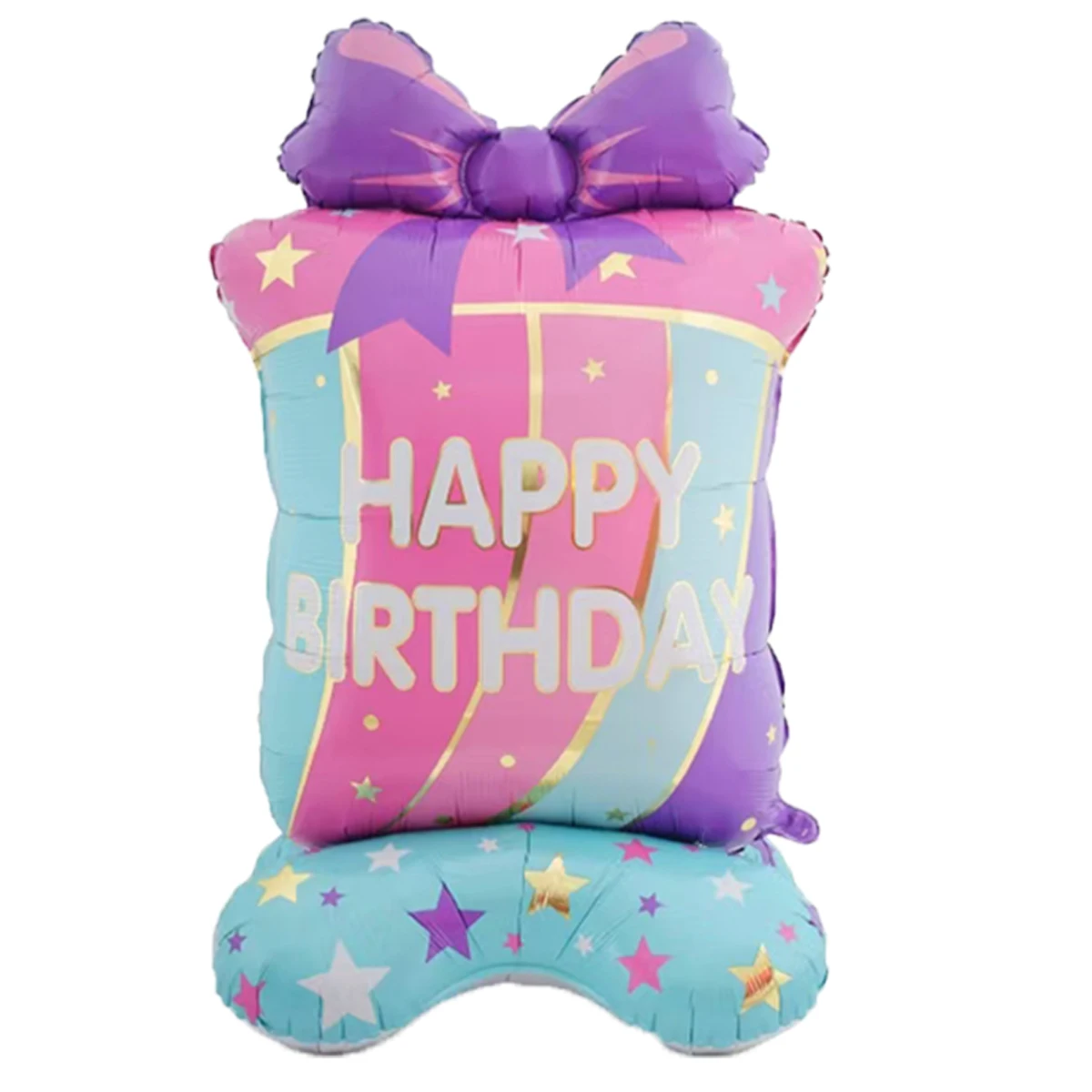 1 قطعة 59 بوصة حامل كبير عيد ميلاد سعيد Bowknot هدية صندوق بالونات قاعدة الشمبانيا كعكة بالون الهواء حفلة عيد ميلاد زينة