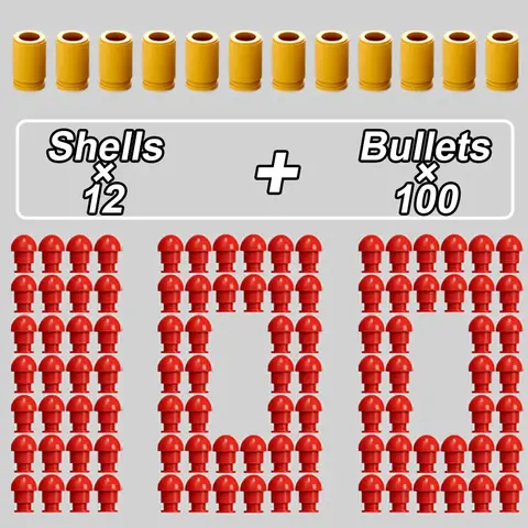 Shell Ejecting Toy Gun Bullets for M1911 SIG17 USP Toy Gun Reusable Accessories Shooting Game Christmas Gifts for Children Adult