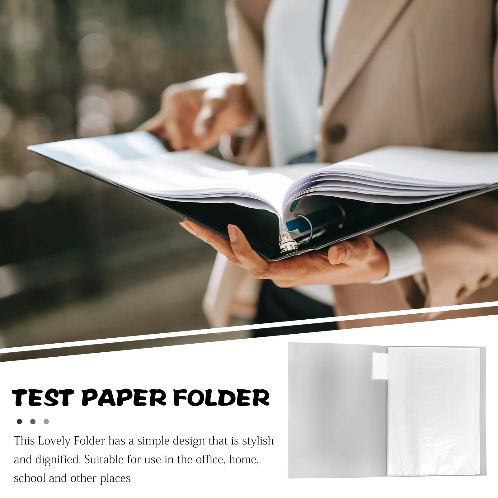 

Plastic A3 Display Book File Folder Multi Layer Document Storage Organizer Large Capacity Folder for Office Home Study Use