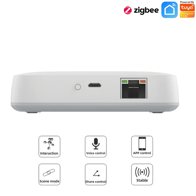 

Умный шлюз Tuya ZigBee3.0 Беспроводной многорежимный + проводной многофункциональный интеллектуальный шлюз и умный хост с дистанционным управлением