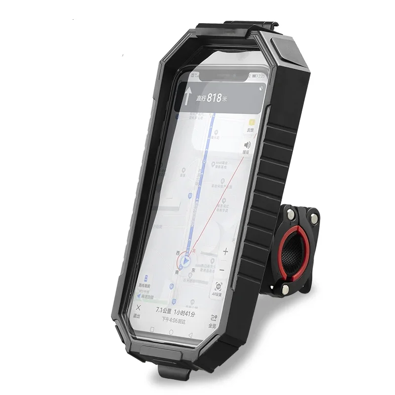 

Phone Holder for Bike or Motocycels Automatic Locking Anti-Shock Bicycle Mobile Phone Holder Thickened Non-Slip Bracket