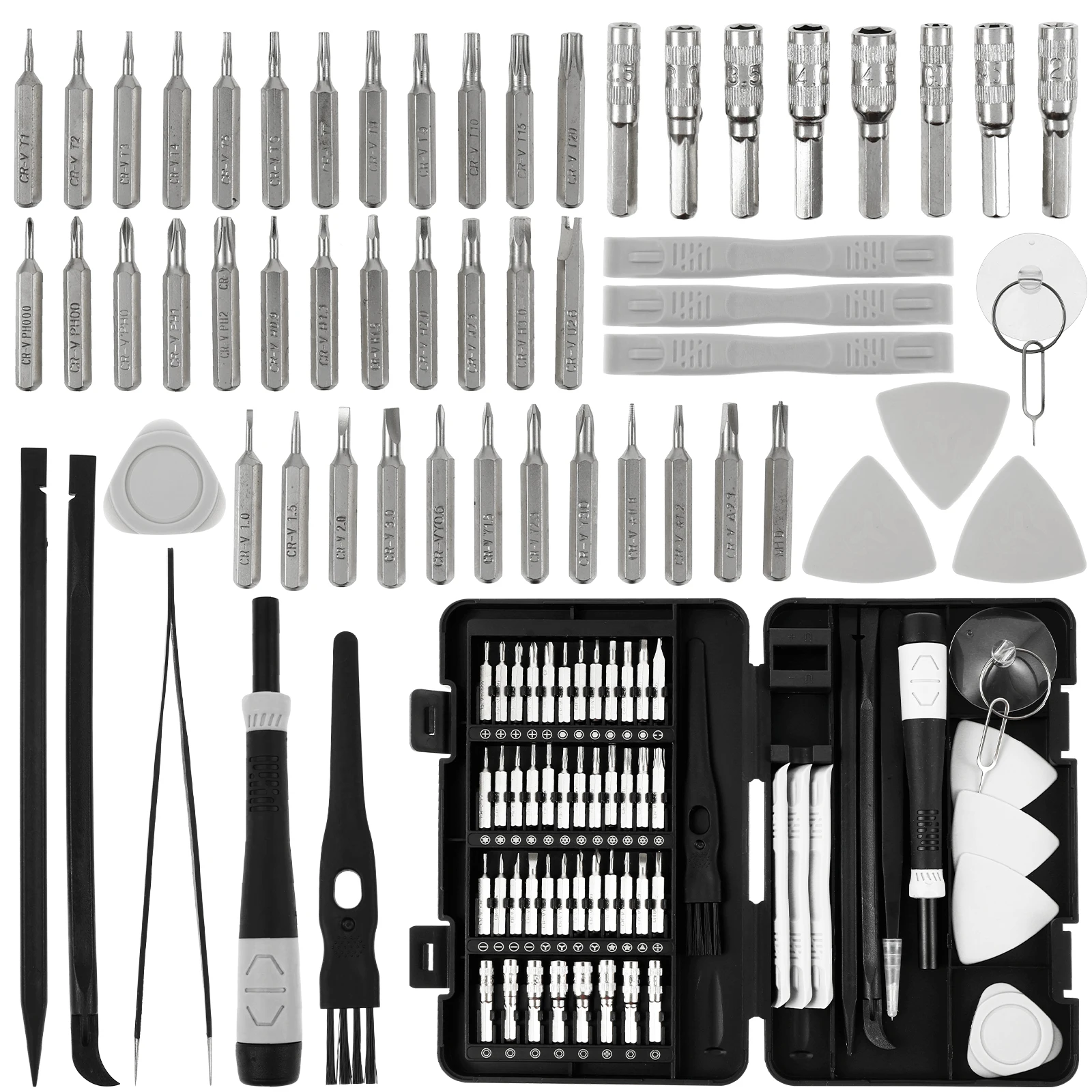 

58PCS Small Precision Screwdriver Set Accurate Efficient Screwdriver Tool Carabiner Unlocking Repair Tool for MacBook Laptop, iP