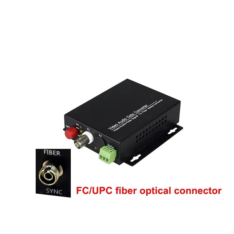 Video Fiber Optic Optical Converter Transmitter / Receiver ,1 channel Video, 1 return rs485 data, for CCTV Surveillance Security