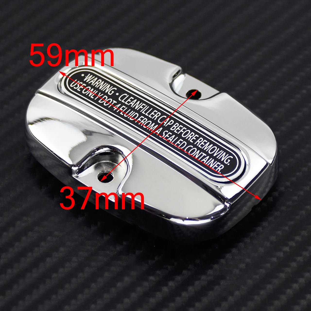 Motorcycle Chrome Rear Brake Master Cylinder Cover For Harley Touring Electra Street Glide Road King FLTRX Ultra Limited 2008-18