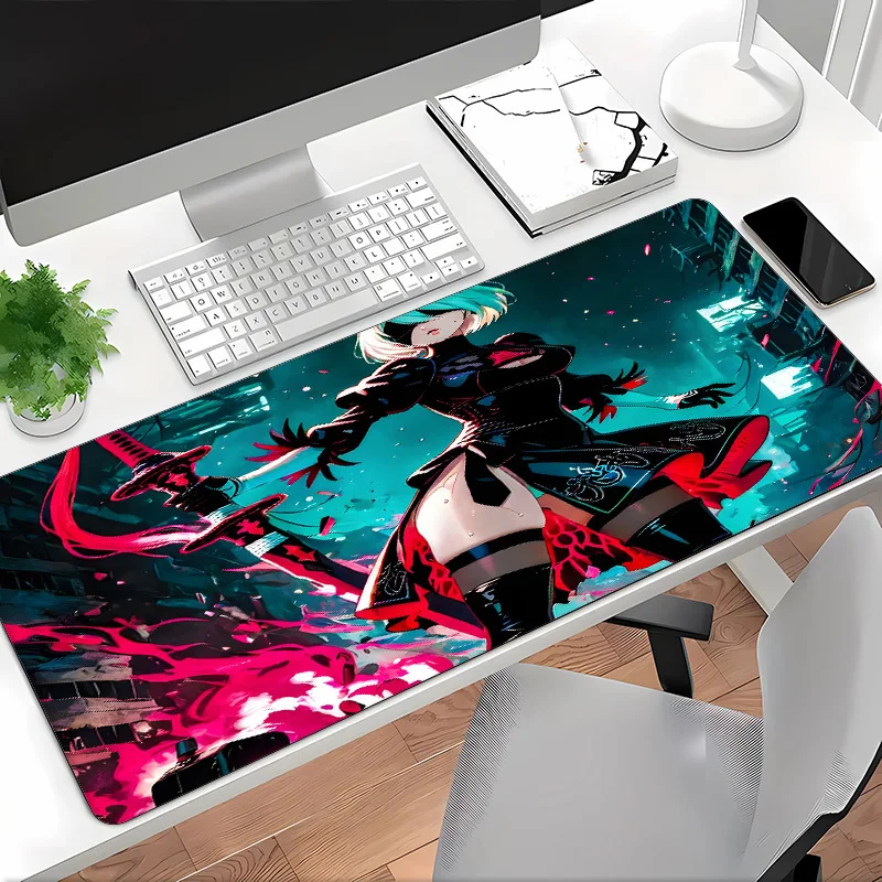 

XXL Gaming Mouse Pad soft fabric surface stable rubber backing for PC laptop keyboard desk setup durable pad for keyboard and mo