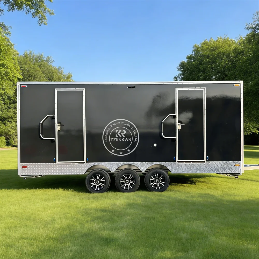 

Портативный прицеп для ванной комнаты на открытом воздухе, душ и VIP-туалет, мобильный кемпинг, портативный прицеп для туалета, роскошный прицеп для туалета