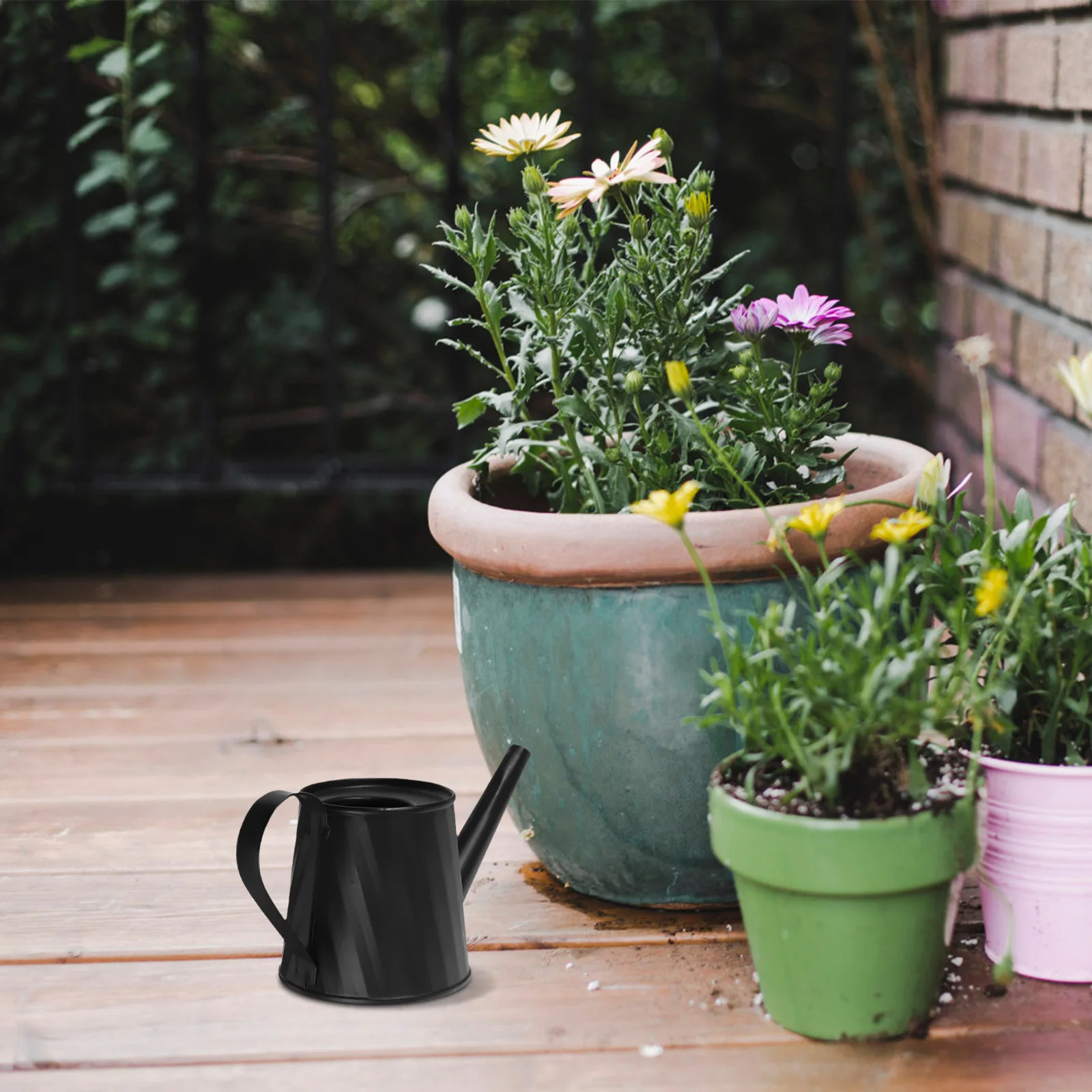 

Mini Watering Can For Indoor Plants Small Metal Succulent Planter Portable Garden Tool Tin Kettle Galvanized Spout