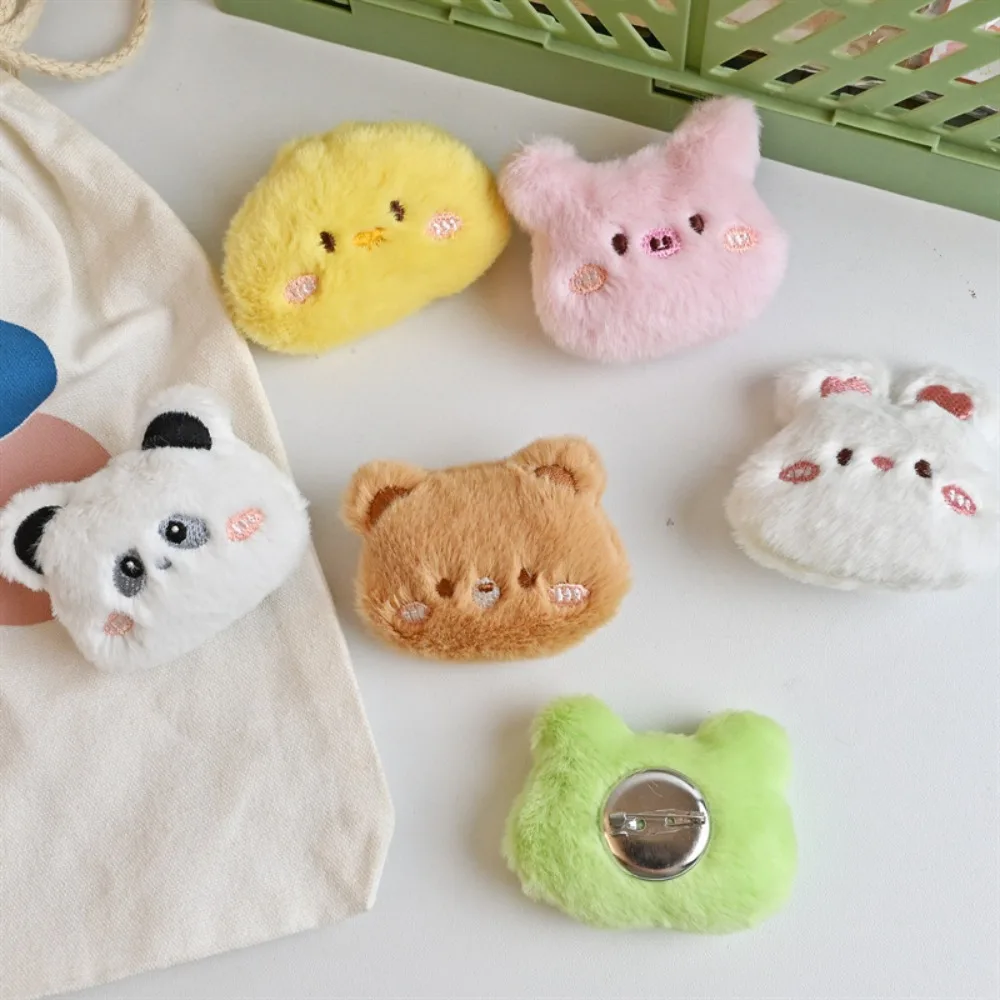 

Animal Cartoon Plush Brooch Cute Bear Clothes Badge Pins Rabbit Frog Backpacks Pendant Decoration Girl Toys & Hobbies