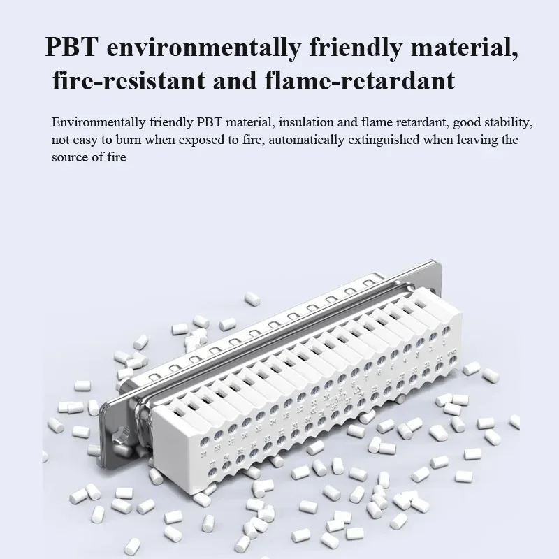 DB37 Solder-free Connector Small Volume 37Pin Wiring Terminal Joint Adapter Industrial Grade DB 37 Pin Male Female Connectors