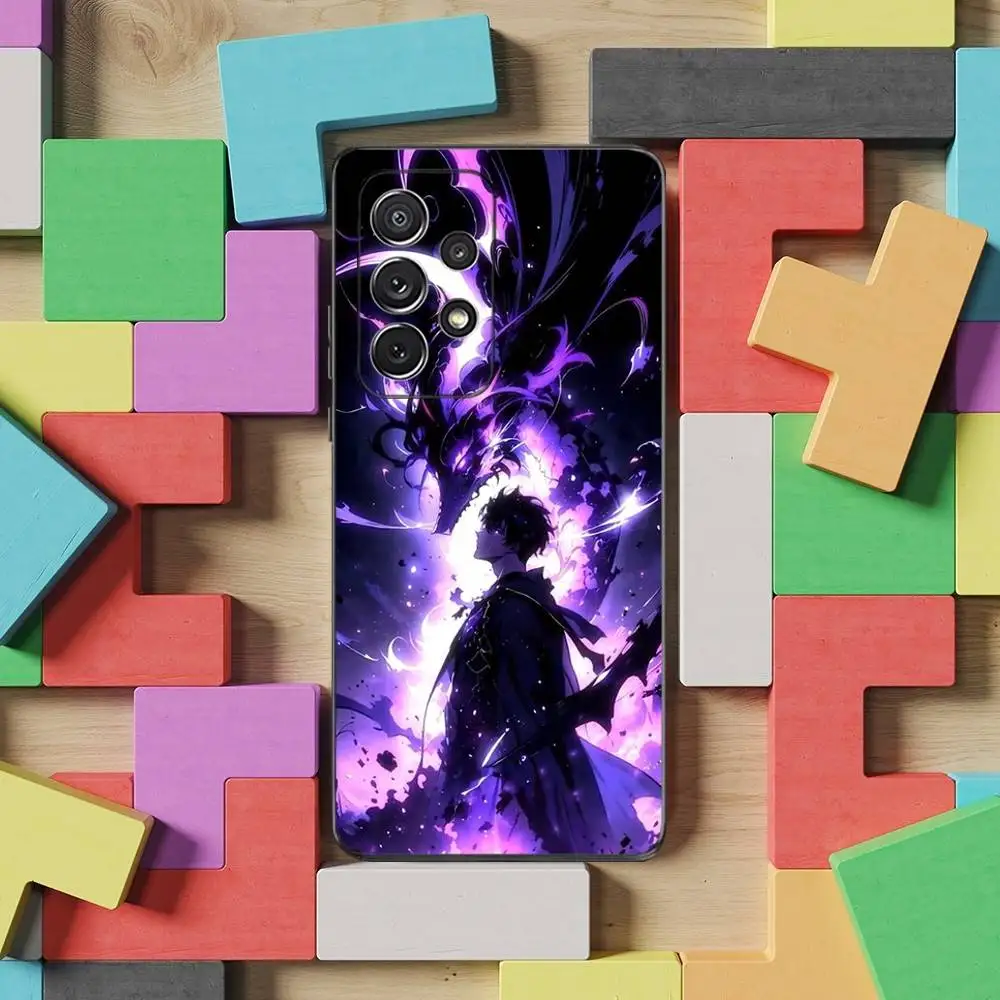 حافظة هاتف B-Beginning A-After End لهاتف سامسونج S25، S24، S23، S22، S21، S20، S10، Ultra، Plus، Lite، FE، غطاء أسود من السيليكون الناعم