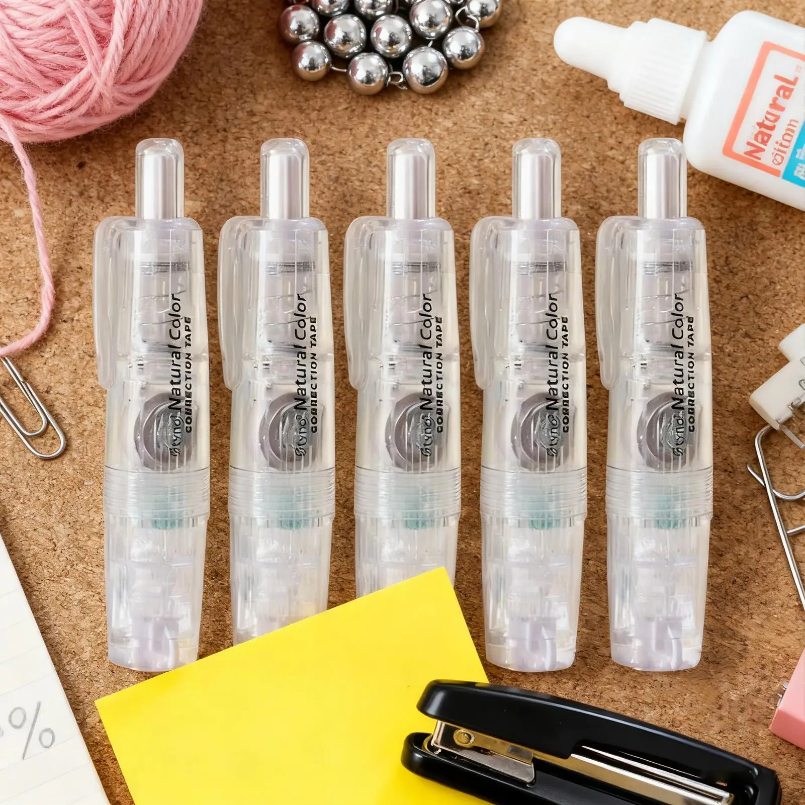 Scrapbook Tape Sticky Tape School Supplies 5 Pieces Scrapbooking Adhesive Roller For Office Journaling Paper Art Card Making