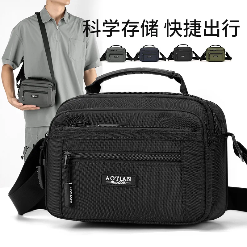Men's Business Crossbody Bag - Advanced Multi compartment Design, Office and Leisure Shoulder Bags for Dad and Husband (Annivers