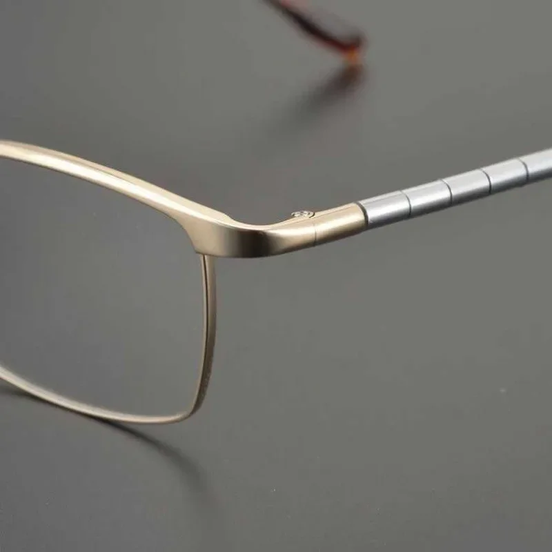 Square Pure Titanium Hand-made Glasses Frame with Full Eyebrows Z Titanium Business Men's Models Can Be Equipped with Optics.