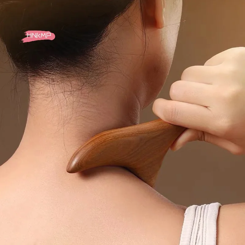 

1Pc Sandalwood Gua Sha Massage Tool Trigger Point Therapy for Neck Foot Back Leg Hand Face Professional Home Gym Therapy