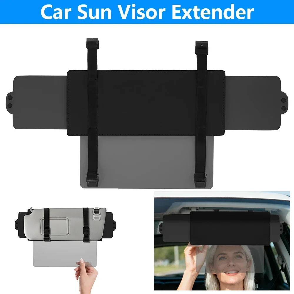 

Car Sun Visor Extender Universal Car Visor Sunshade Extender with PC Lens Anti Glare Design Safe Automotive Interior Accessories