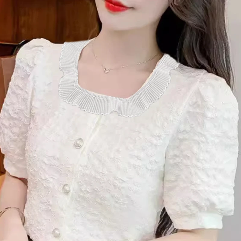 Dog Teeth Pleated Chiffon Lace Clothing Collar Skirt Hem Accordion Pleated Tirm Skirt Edge Clothes Decoration DIY Accessories