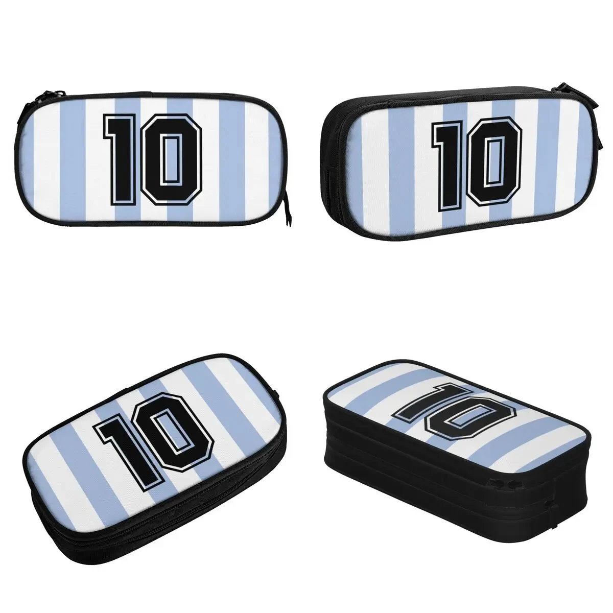 Mumber 10 Messi Pencil Case New Pen Box Pencil Bags Kids Large Storage Students School Zipper Pencilcases