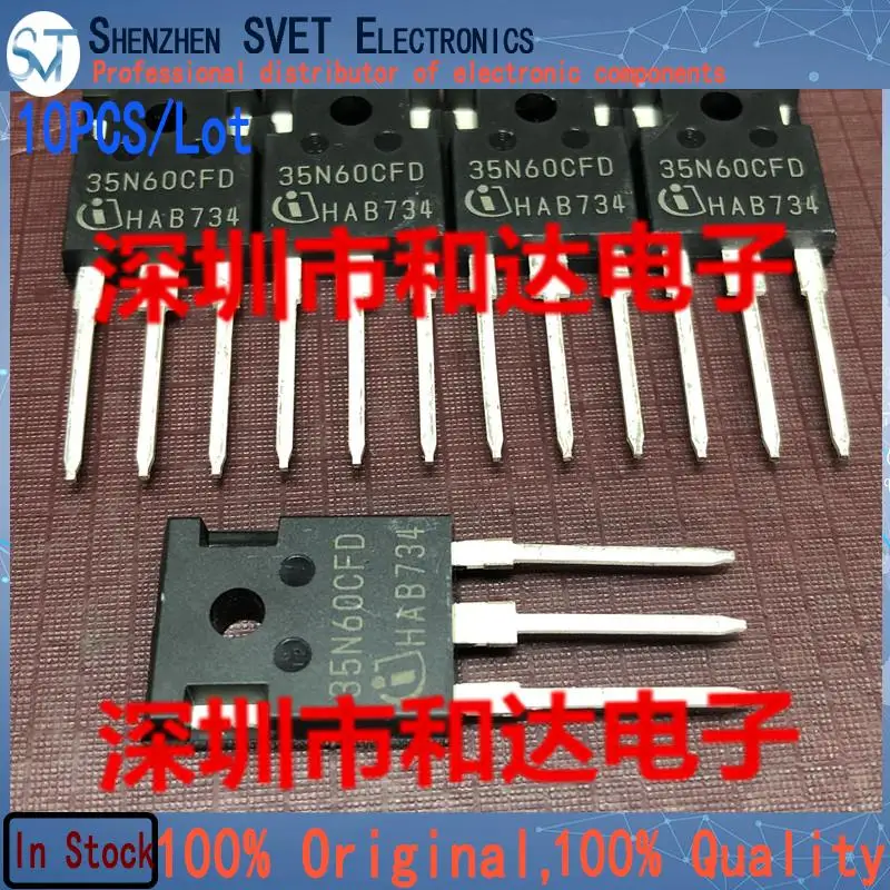 10PCS/Lot 35N60CFD SPW35N60CFD  TO-247 600V35A   Imported Original New And In Stock 100%Test