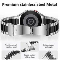 Bracelet + étui pour Samsung Galaxy Watch 7 6 5 4 44mm 40mm classique 46mm 42mm Bracelet en acier inoxydable Galaxy Watch 5 Pro 45mm 2