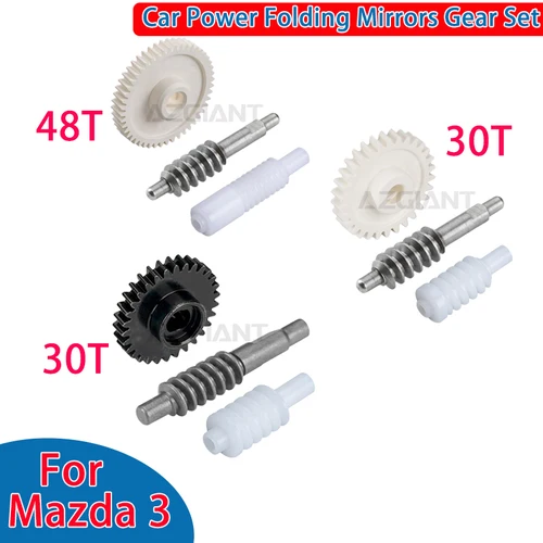 Azgiant para Mazda 3, unidad plegable de potencia para coche, actuador de espejo, nuevo juego de engranajes, piezas de repuesto para automóvil, accesorios interiores DIY