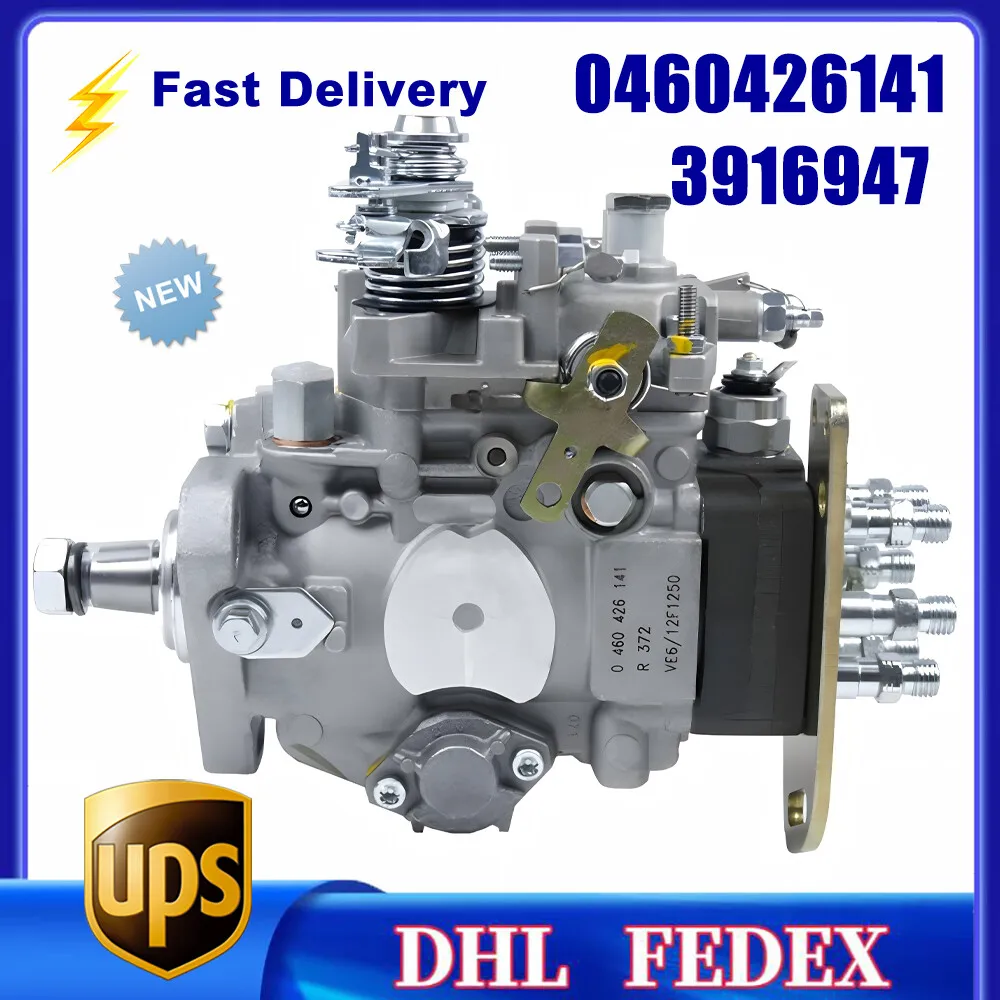

3916947 VE6 Fuel Injection Pump 0460426141 VE6／12F1250R372 For Cummins CDC 6BT