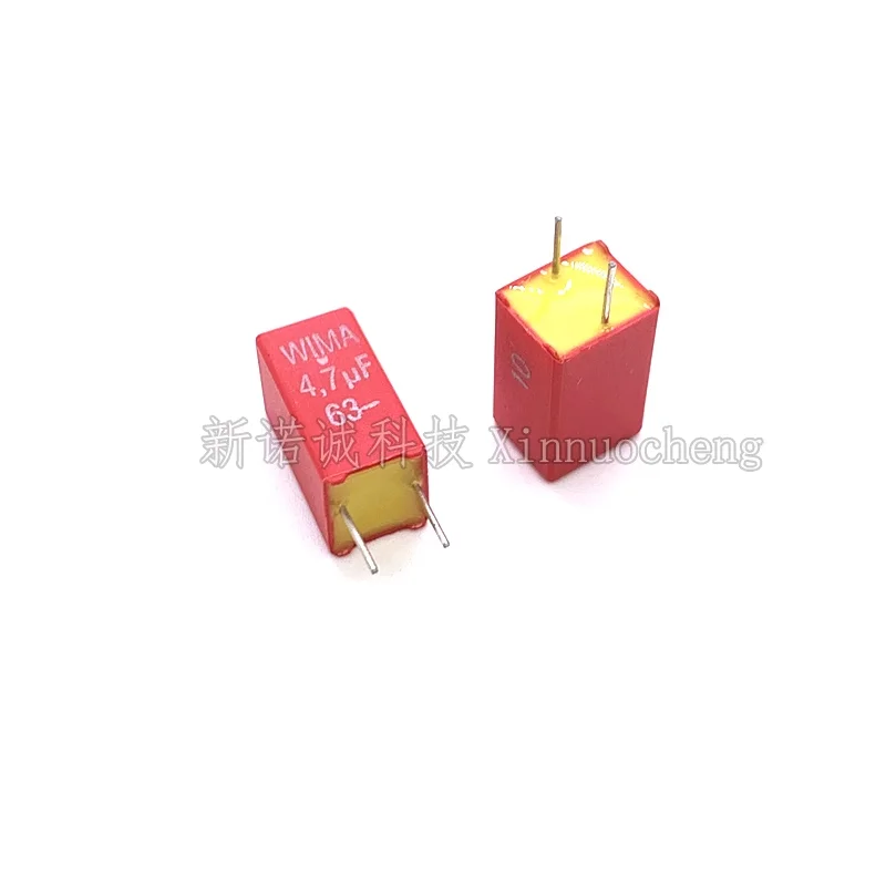 2pcs/10pcs Germany WIMA Film Capacitor 63V 475 4.7UF 63V 4U7 475J 10% MKS2 Pitch 5mm Audio DIY