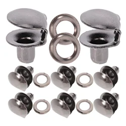 10 Pcs Metal Shoelace Buckles Boot Lace Hooks Repair Kit Hiking Shoes Accessories Shoe Repairing Hardware Silver Color Outdoor