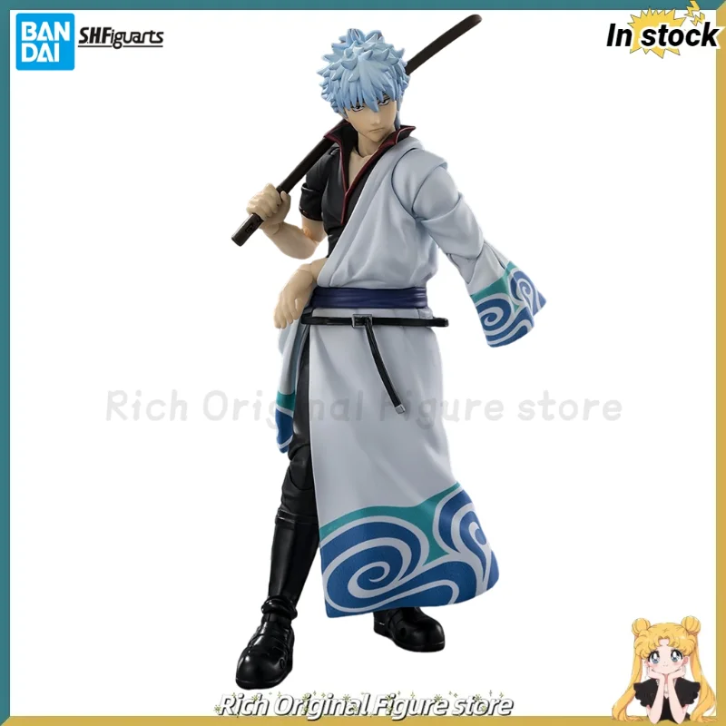 

【In Stock】Original BANDAI SPIRITS S.H.F GINTAMA Sakata Gintoki Anime Action Figure toy