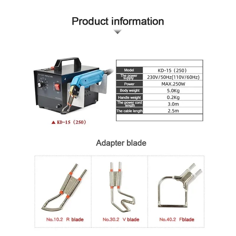 250W Hot Knife Foam Cutting Machine, 230V Power Tool for Sponge Pearl Cotton Chemical Fiber Cropping