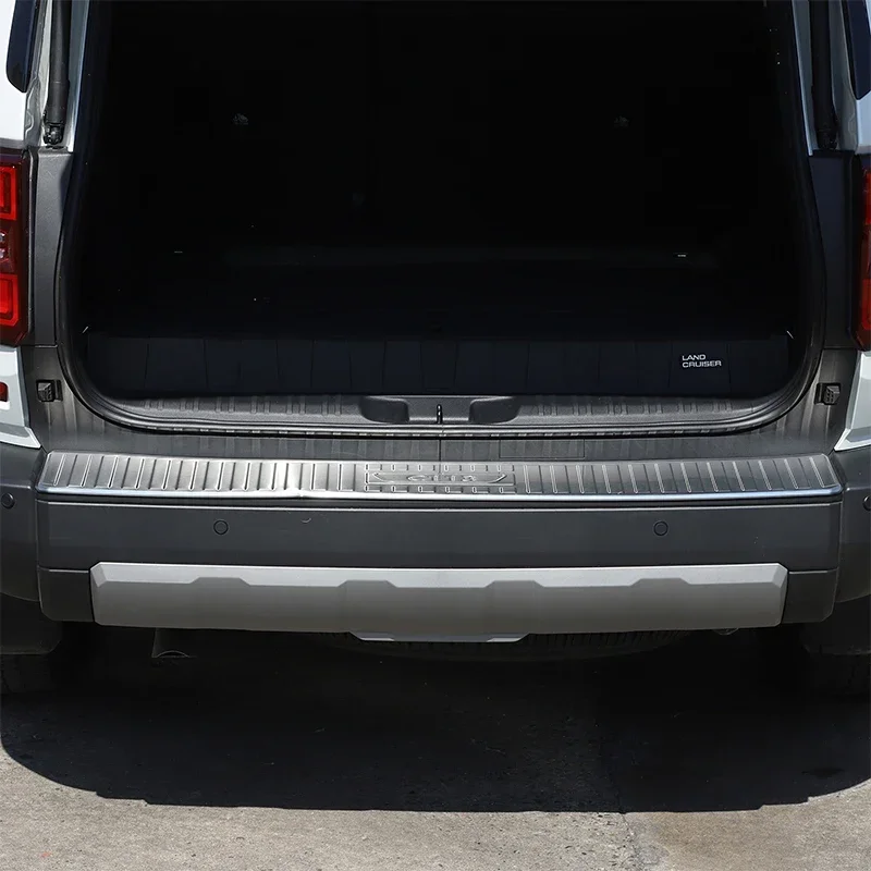 

Для Toyota Land Cruiser 250 Prado LC250 2024 2025 задняя защитная пластина багажника, бампера, защитная полоса, наклейки, аксесс