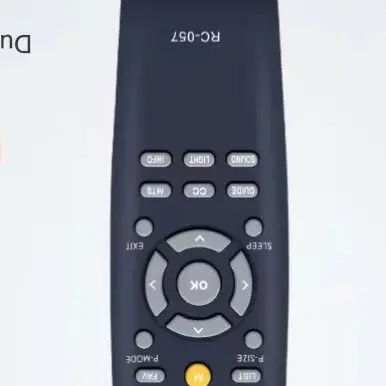 Control remoto infrarrojo RC-057 de alto rendimiento, reemplazo universal que funciona perfectamente con la serie COBY TFTV1925 TFTV2225 LEDTV
