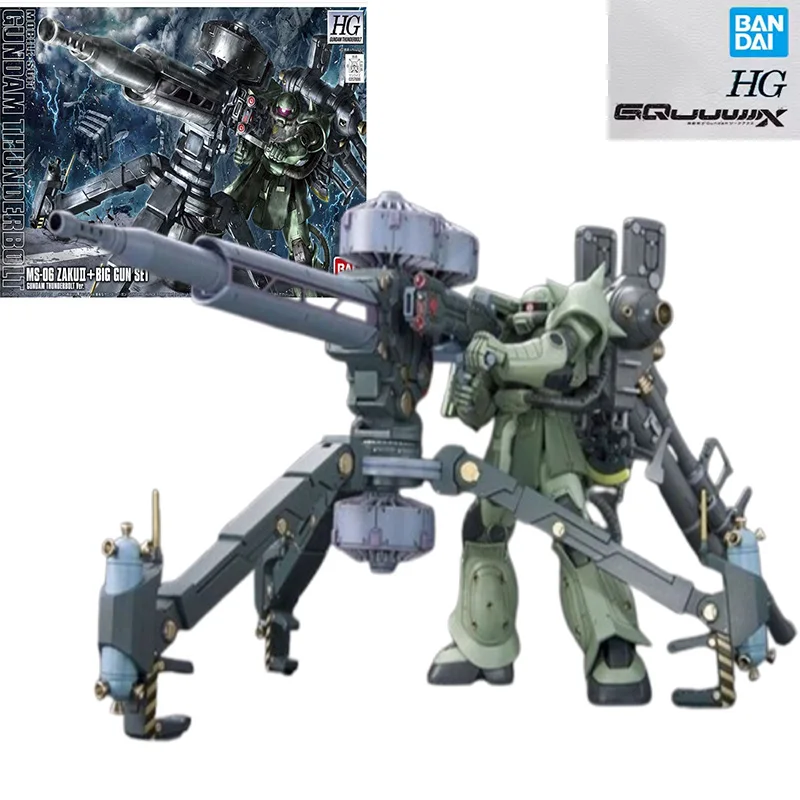 

Bandai Gundam HG 1/144 GUNDAM THUNDERBOLT MS -06ZAKUII BIG GUN SET anime model assembly toy collection boy gifts