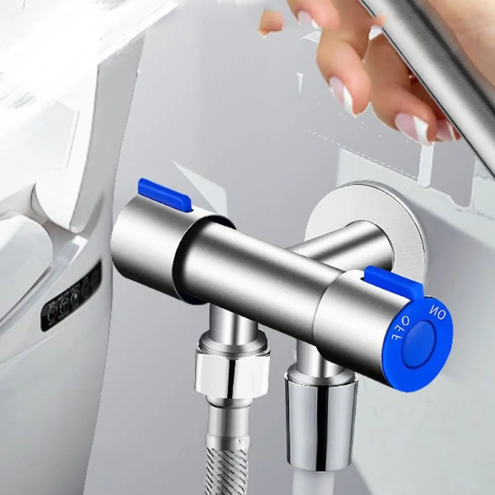 

Двойной регулирующий клапан из нержавеющей стали G1/2, сменная арматура для крана, выходное отключение, утолщенный двойной переключатель, аксессуары для ванной комнаты