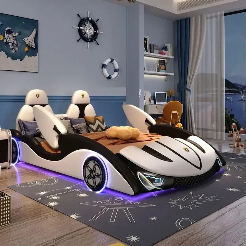 

Smart Bedroom Bed Queen Modern Luxury Baby Children Beauty Multifunctional Bed Design Girls Tatami Sun Beliche Trendy Furniture