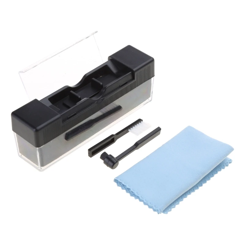 

Vinyls Record Cleaner Kit Velvet Cleaning Brush Anti Static Brush Cloth Safely Remove Dust Dirt from Your Favorite LPs 448F