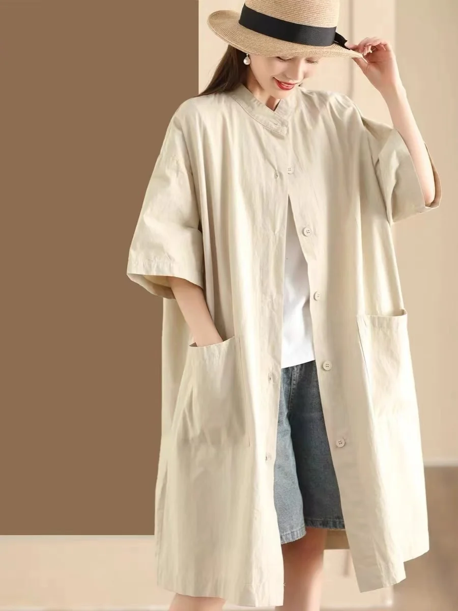 Plus size feminino verão irt dr vintage solto casual ele high-end sentimento comutar sle ort sve h-ape dr