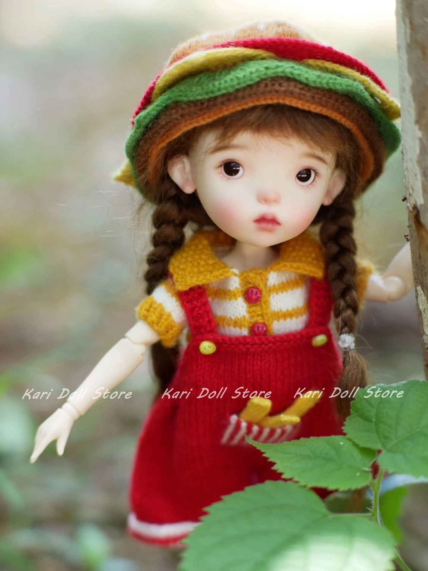 

Kari Doll Одежда и юбки платье ручной работы шапка-гамбургер вязаный свитер комплект для куклы Landazz Landoudou